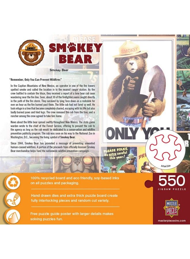 MasterPieces 550 Piece Jigsaw Puzzle For Adults Family Or Kids Smokey Bear 18"X24" - Image 4