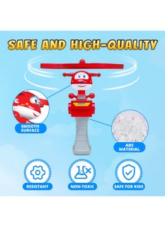 SUPER WINGS Super Wings Flying Toys, Jett Flying Toys for Kids Ages 3-5 4-8, Fun Outdoor Flying Disc Launcher Toys, Airplane Outside Flying Toys for Kids Boys Girls 3 4 5 6 7 8 Year Old  - Image 3