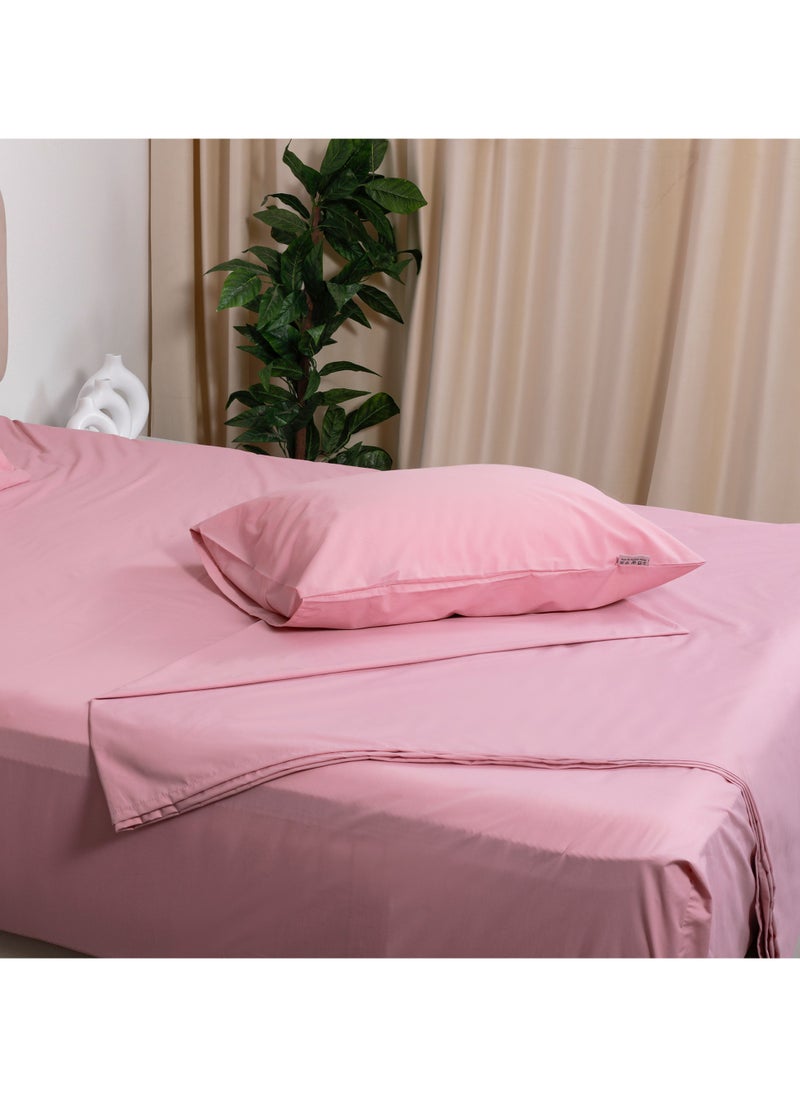 BedNHome Fitted Bed Sheet Set, 100% Egyptian Cotton, 250Tc, Kashmir ,2Pillowcases. 200X200Cm  - Image 4