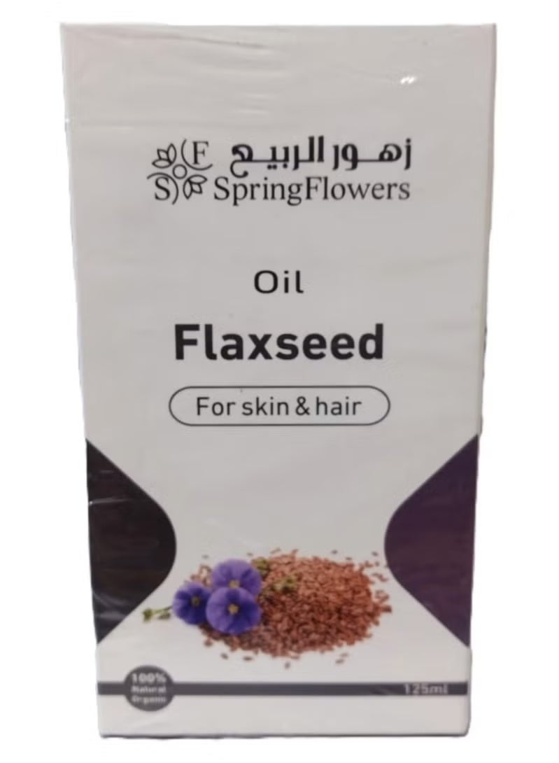 Spring Flowers Flaxseed Oil for Skin and Hair 125ml - Image 1