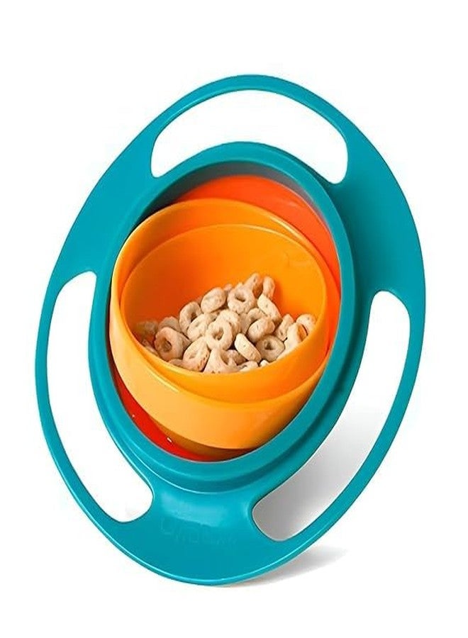 MAKE A WISH Gyro Bowl for Toddlers-Baby Magic Bowl-360 Rotating for Kids Age 1 to 3 Years- Non Spill Resistant Bowls for Toddlers with Lid and Rotations, Container Mess Free Snack Bowls,Random Color - Image 1