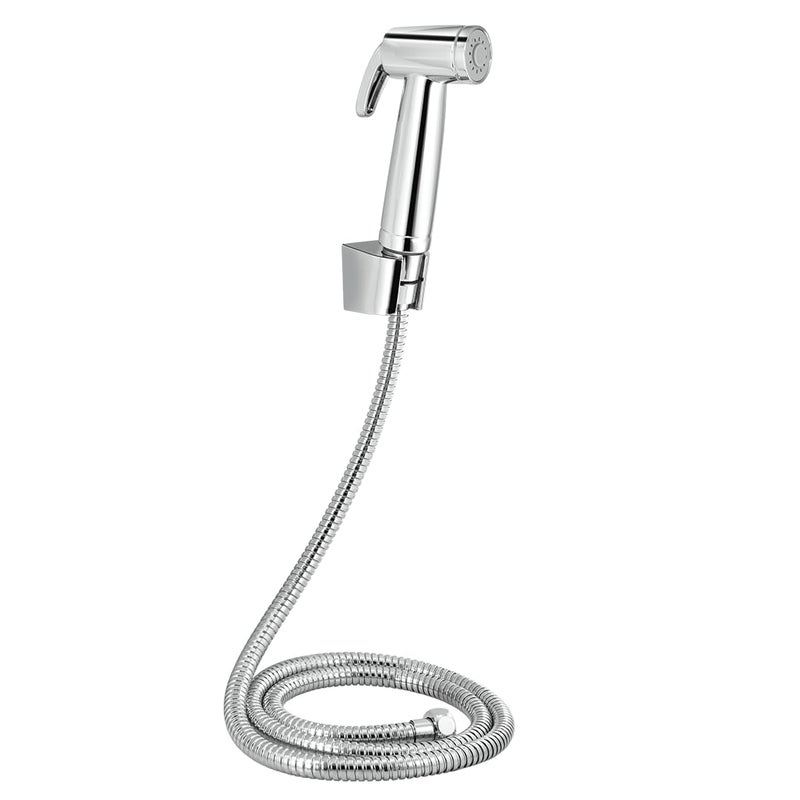 Johnson Bathrooms Spring Health Faucet ABS Premium Jet Spray for Toilet AntiCorrosion Hand Faucet with 1 mtr CP Hose Wall Hook 1 yr Warranty S1148CBBAMZ Chrome Colour - Image 1