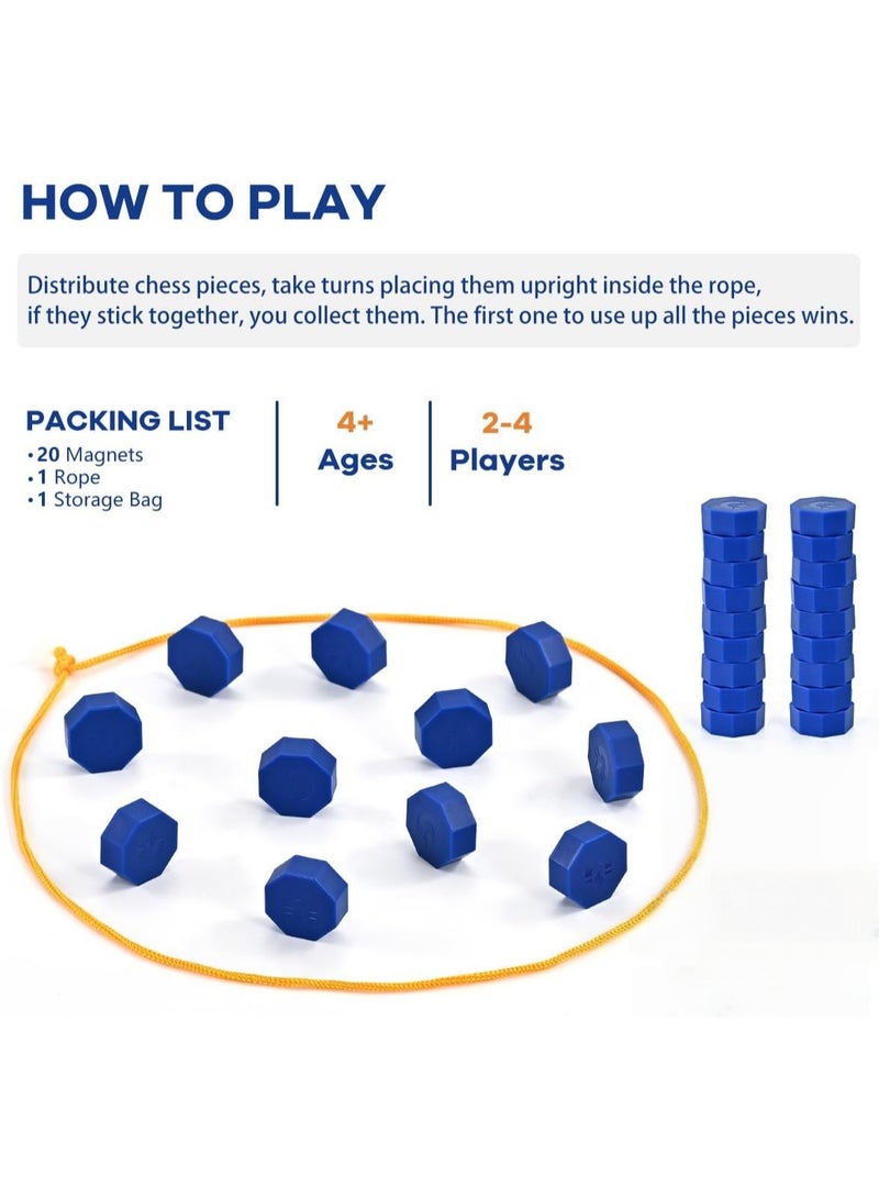 ماجنيتك لعبة مغناطيس مع سلسلة ، لعبة الشطرنج المغناطيسية للعائلة والحفلات والسفر والتخييم - ألعاب استراتيجية الألغاز ، ألعاب لاعبين للأطفال والكبار - Image 3