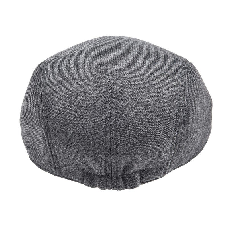 FEINION Men Cotton Newsboy Cap Soft Fit Cabbie Hat (Dark Grey) - Image 3