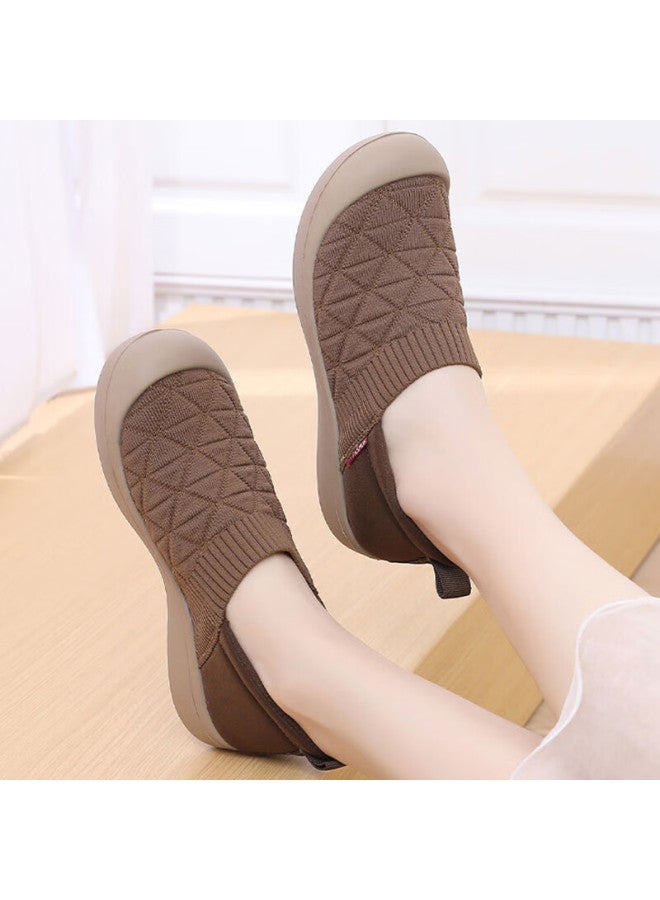 Footoppo Slip-on Casual Shoes For Women, Spring And Autumn Comfortable Soft-soled Canvas Shoes, Ultra-light Old Beijing Style Mom Shoes For Summer - Image 4