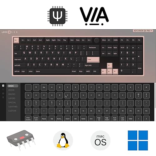 Keychron Q6 Pro Full Aluminum Wireless Bluetooth Custom Mechanical Keyboard, Full-Size QMK/VIA Programmable Knob KSA Double-Shot PBT Keycap Hot-Swappable Brown Switch, Mac Windows Linux - Grey - Image 4