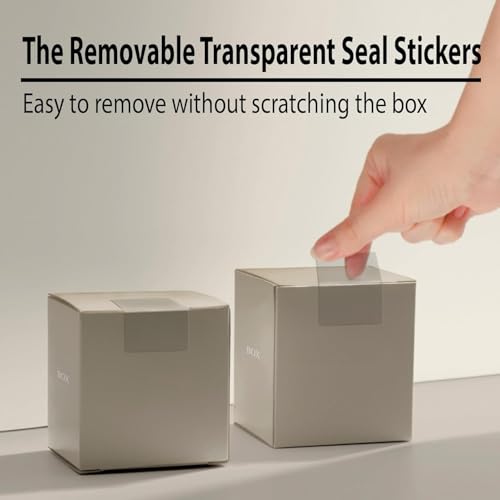 True-Ally 1" X 2" Crystal Clear Transparent Label Stickers 50x25mm - Protective Label Covers for Barcodes and Addresses, Sealing Envelopes Seal Labels (1 Roll, 500/Labels) (1 Roll - 500 Stickers) - Image 3