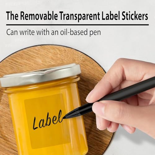 True-Ally 1" X 2" Crystal Clear Transparent Label Stickers 50x25mm - Protective Label Covers for Barcodes and Addresses, Sealing Envelopes Seal Labels (1 Roll, 500/Labels) (1 Roll - 500 Stickers) - Image 4