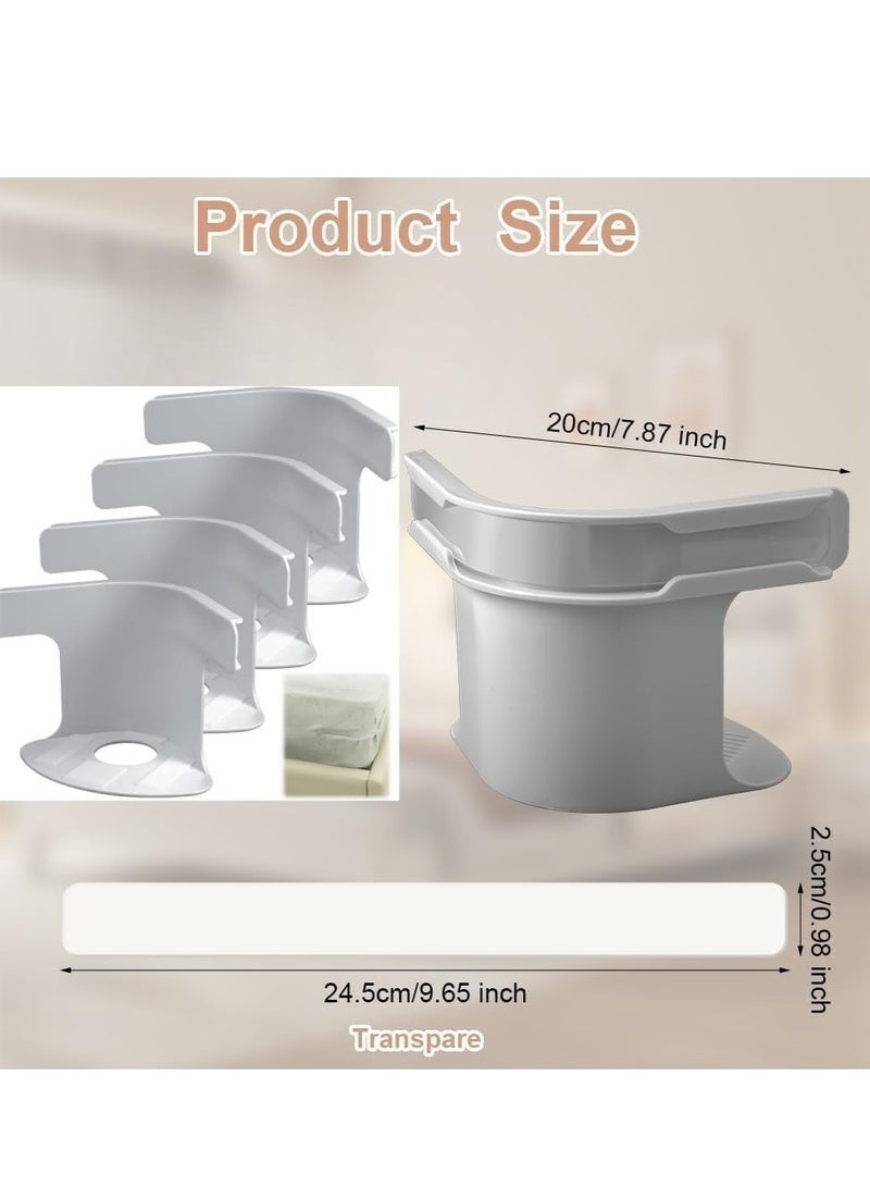 Arabest Bed Sheet Holder Set, Sheet Straps, Fitted Sheet Straps Keep Sheets Tight, Adjustable Bed Sheet Holder Clips, Non-Slip Lock Sheet Clips Fits All Mattresses for Home, Hotel, Dorm (4 Pack) - Image 2