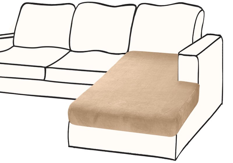 Bt.WA Cover Cover 1 قطعة صالة صالة تغطية مخملية الأريكة الأريكة الأريكة تغطي حامي الأثاث Slipcovers Sofa منفصل لحيوانات الحيوانات الأليفة (Chaise أو Sofa 3 مقاعد) - Image 1