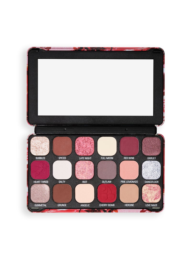 REVOLUTION Makeup Revolution Forever Flawless Eyeshadow Palette – Cherry Rebel - Image 2