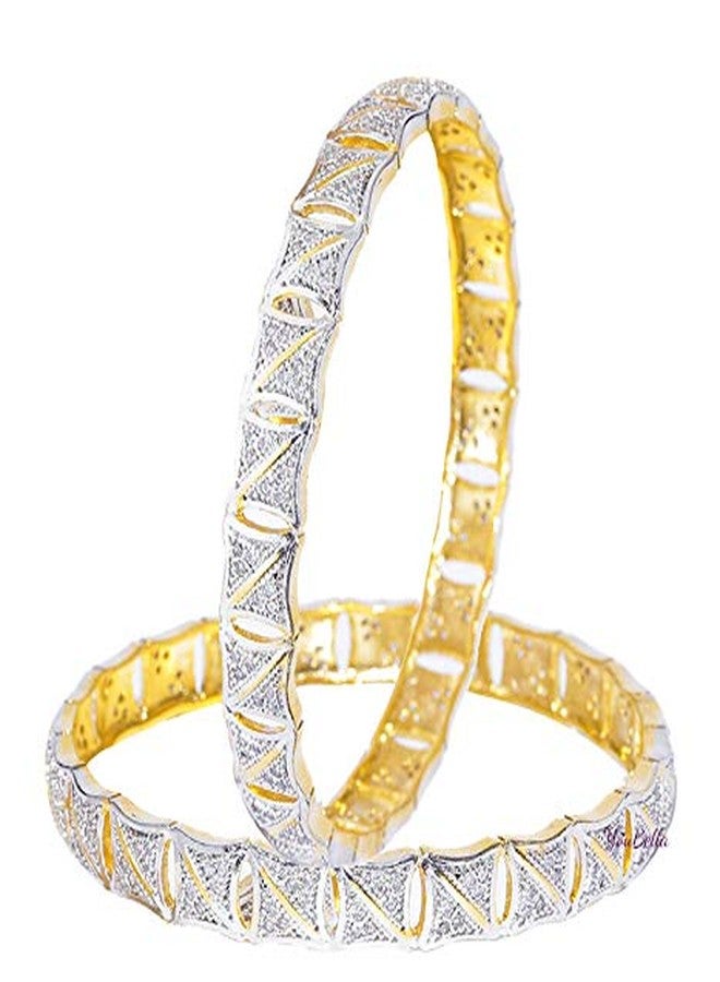 YouBella American Diamond Gold Plated Jewellery Bangles for Women (2.4) - Image 1