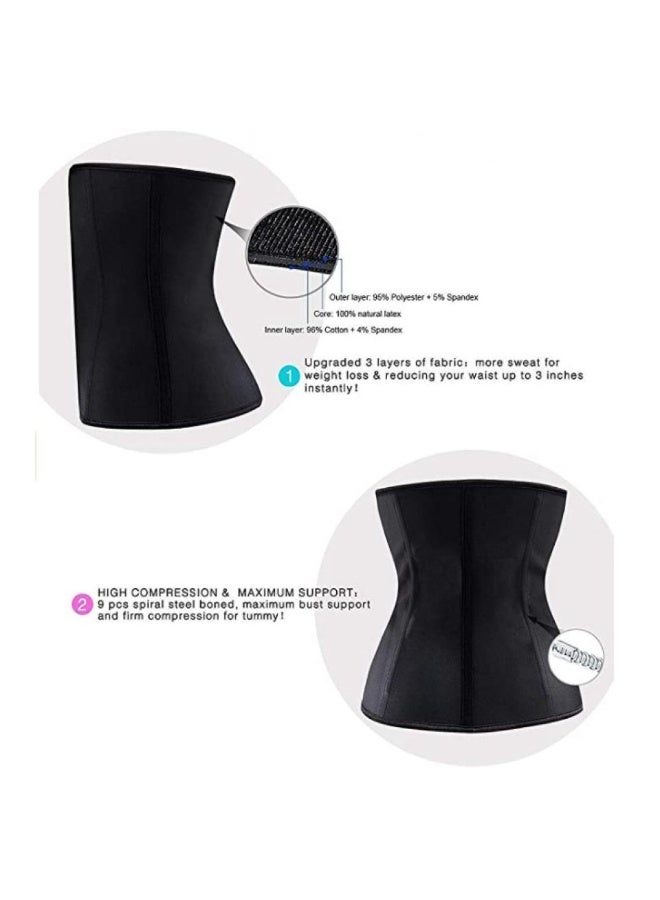 AIWANTO Women’s Waist Training Corset – Slimming Body Shaper with Adjustable Hooks for Waist Cinching & Back Support - Image 4