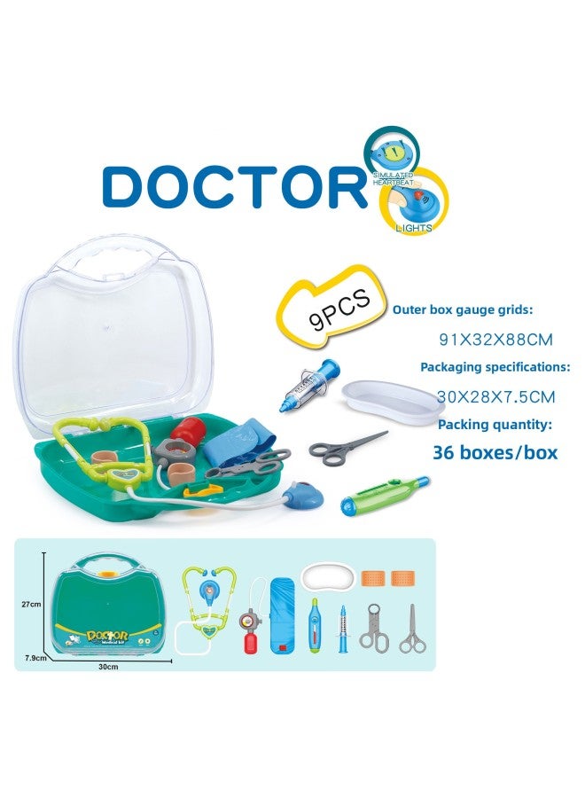 صندوق ألعاب كهربائي محمول مع معدات طبية لنبضات القلب يناسب 6 ألعاب منزلية ممتعة للأطفال - اللون: النوع C - Image 1