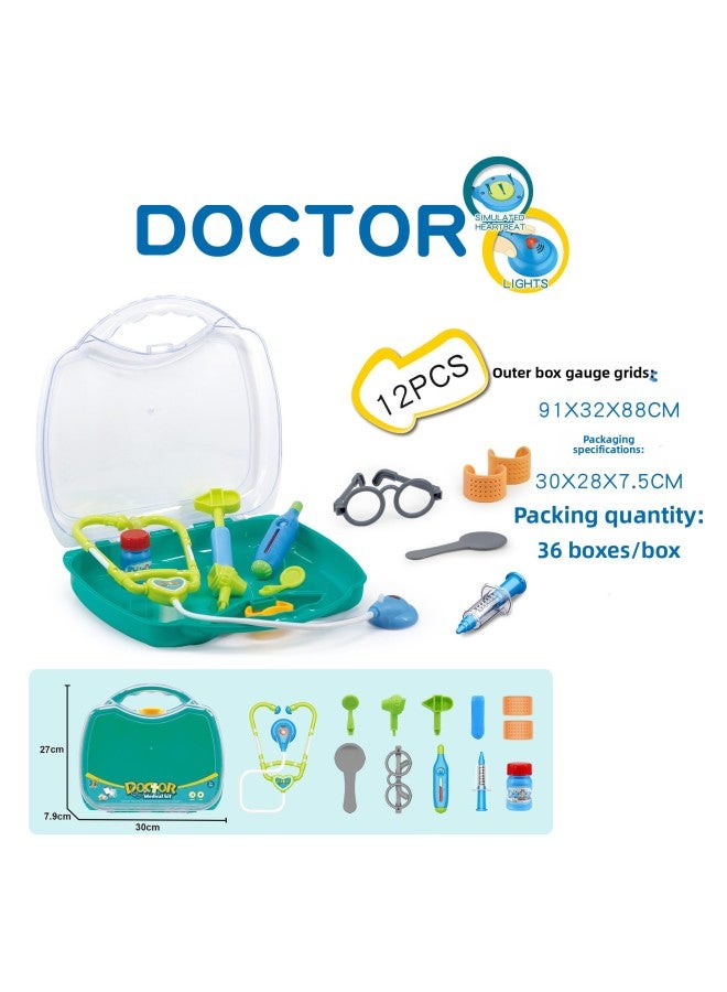 صندوق ألعاب كهربائي محمول مع معدات طبية لنبضات القلب يناسب 6 ألعاب منزلية ممتعة للأطفال - اللون: النوع C - Image 3