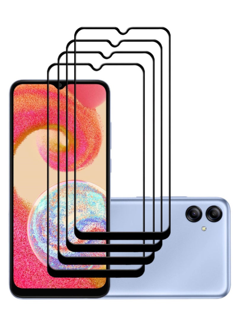 ACLIX 4 Pieces Antistatic ESD Dustproof Premium Quality High Definition Tempered Glass Screen Protector Designed For Samsung Galaxy A04e - Image 1