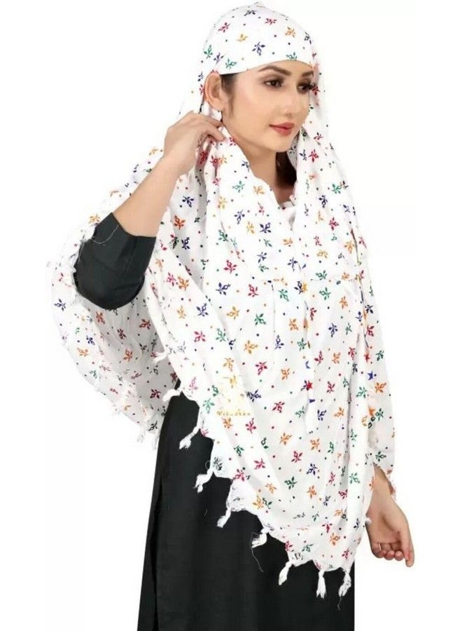 Readaeer READAEER Handmade Cotton Scarf for Women - Stylish, Hand-Printed, and Comfortable Wrap, Perfect for Everyday Fashion and Special Occasions (FOOL PATI SCARF)  - Image 2