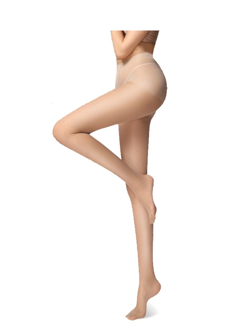 Tights Stockings Women's High Stretch Pantyhose, 87% Nylon and 13% Spandex, Soft Lightweight Breathable Fabric, Smooth Comfortable Fit, Natural Leg Coverage, Flexible Elastic Material, Durable Everyday Hosiery, Available in Black, Gray, Natural Nude and Coffee Colors, Suitable for Daily Wear, Office, Business, Party, Wedding and Formal Occasions, Easy to Match with Dresses, Skirts, Shorts and Heels, Classic Fashion Hosiery for All Seasons. Light Nude - Image 1