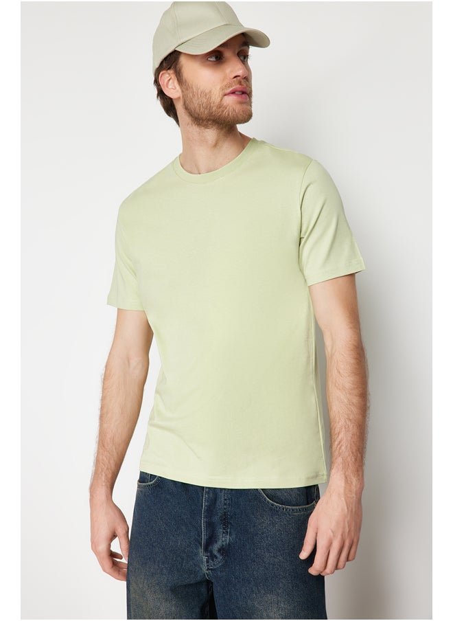 trendyol - Mint Men's Slim Fit  Short Sleeve Crew Neck T-Shirt - Image 1