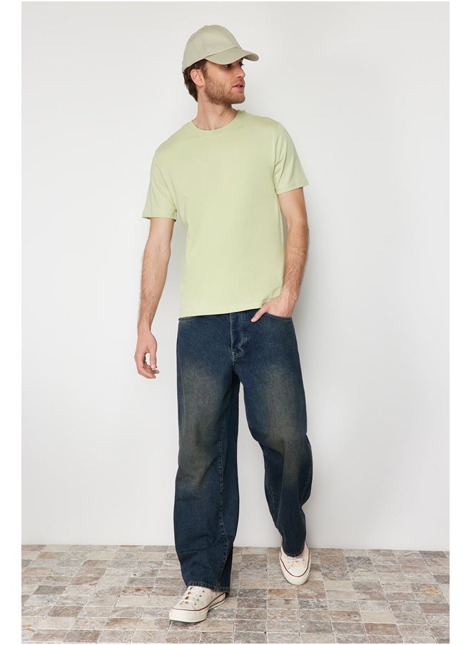 trendyol - Mint Men's Slim Fit  Short Sleeve Crew Neck T-Shirt - Image 1