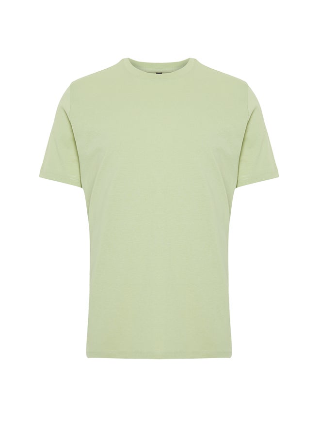 trendyol - Mint Men's Slim Fit  Short Sleeve Crew Neck T-Shirt - Image 1