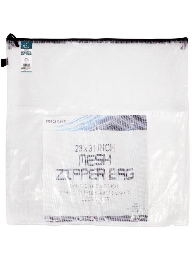 Pro Art Mesh & Vinyl Zipper Bag 23x31 - Image 1