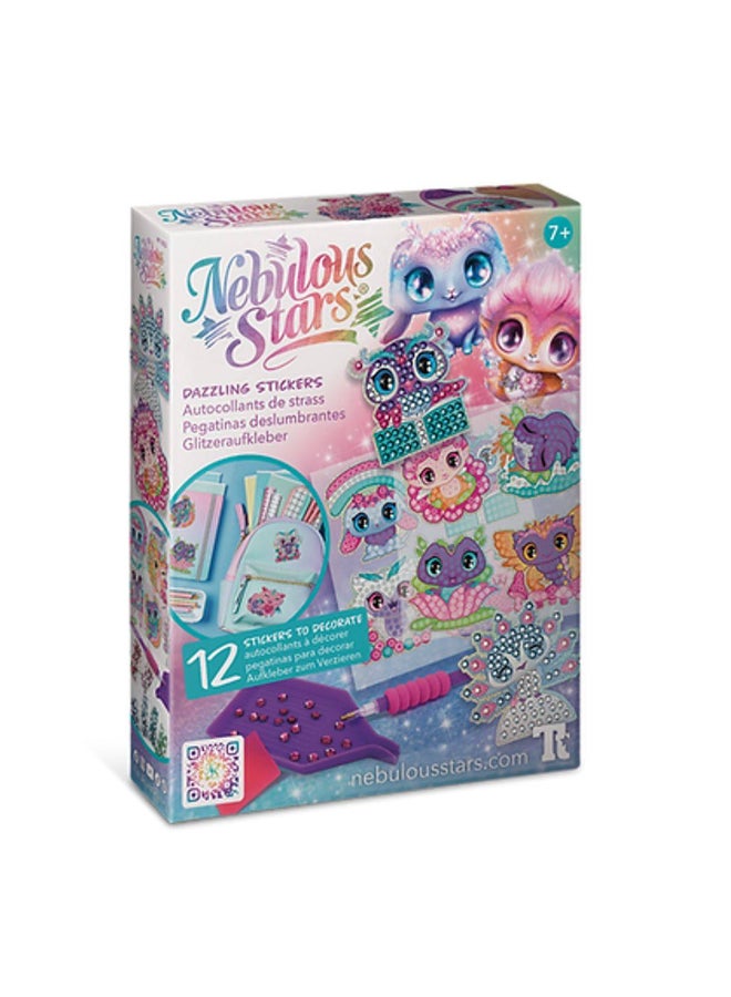 Nebulous Stars Dazzling Stickers Craft Kit (12 Stickers) - Image 1
