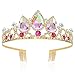 Velscrun Girls Rapunzel Crown Princess Tiara Headband Multicolored Crowns for Birthday Party and Halloween Cosplay - Image 3