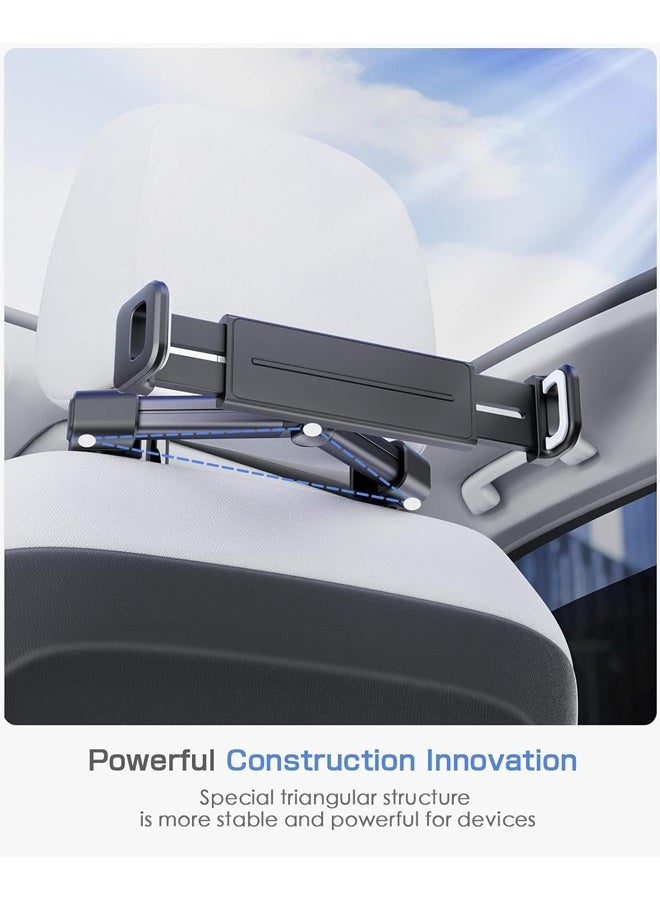 Car Tablet Headrest Holder - Car Back Seat Headrest Tablet Mount Stand for Kids, Road Trip Essentials - Image 2