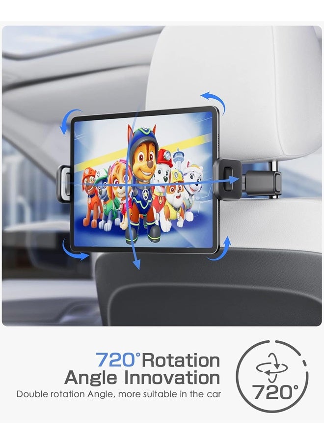 Car Tablet Headrest Holder - Car Back Seat Headrest Tablet Mount Stand for Kids, Road Trip Essentials - Image 3