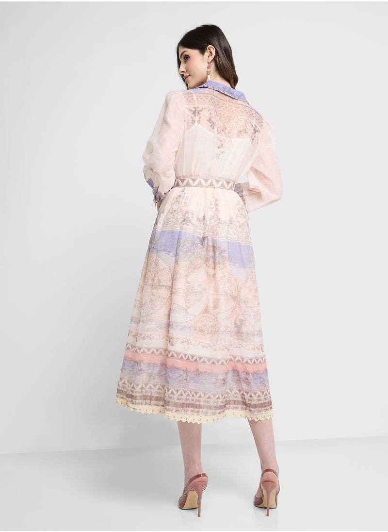 Khizana - Floral Print Dress - Image 1