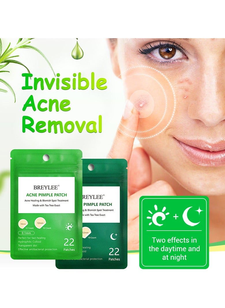 Breylee 2 pieces of clear acne patches for day and night use - Image 3