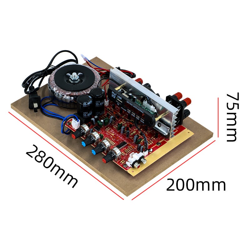 Manufacturer 220V High-Power Tube Hifi Fever-Grade Finished Product Modified Home Car Bluetooth Amplifier Board - Image 4