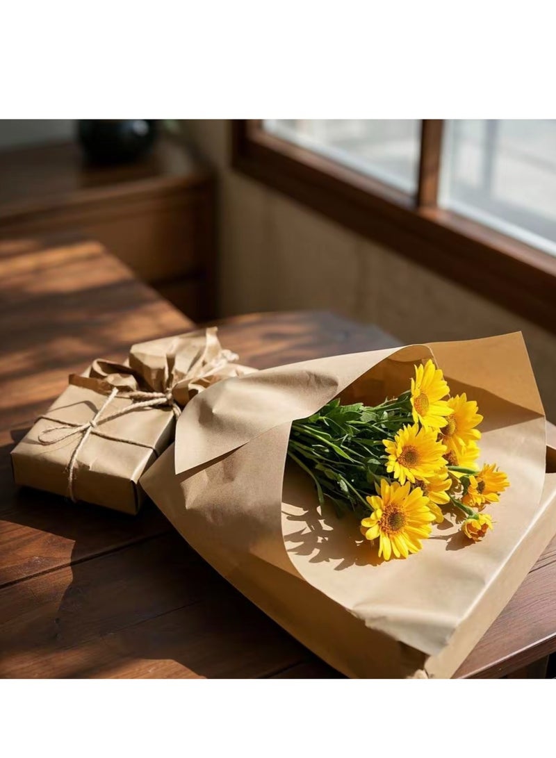 44cm Width Kraft Paper Wrapping Paper For Ramadan Eid Gift Packing Flower Parcel Package DIY Crafts - Image 3