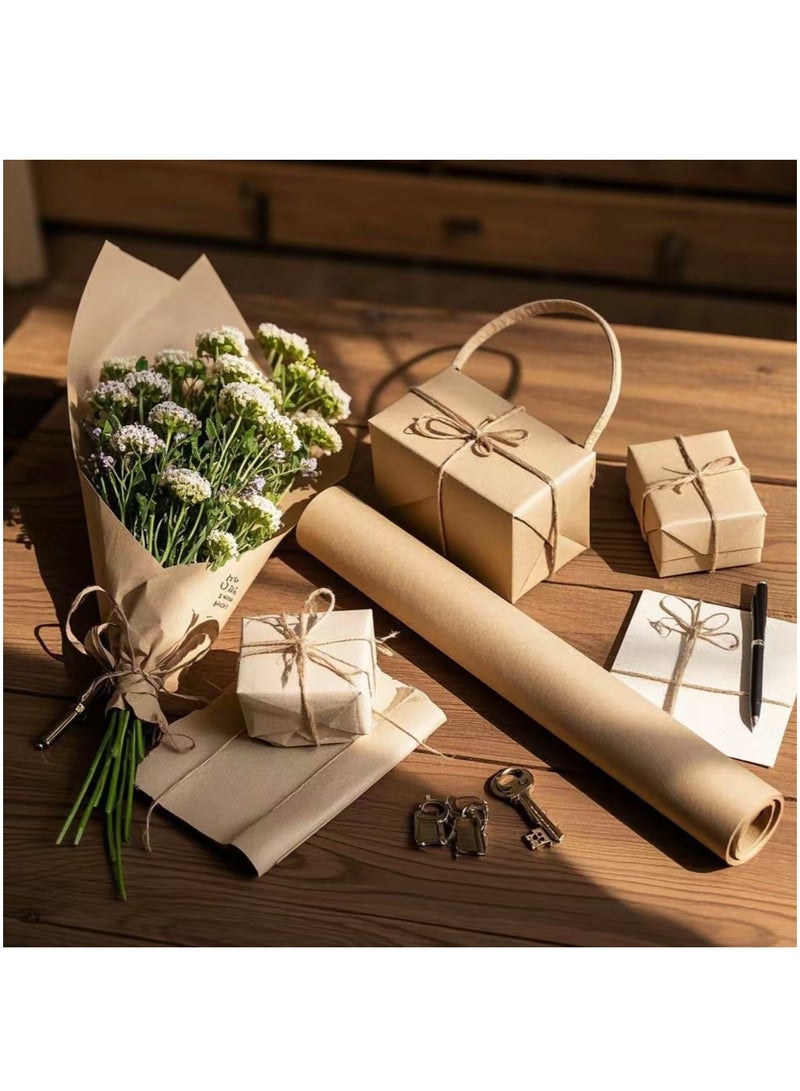 44cm Width Kraft Paper Wrapping Paper For Ramadan Eid Gift Packing Flower Parcel Package DIY Crafts - Image 5