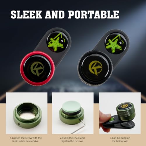 KONLLEN Round Pool Chalk Holder Pool Billiards Accessories Portable Multifunctional Sturdy Pool Cue Accessories - Image 5