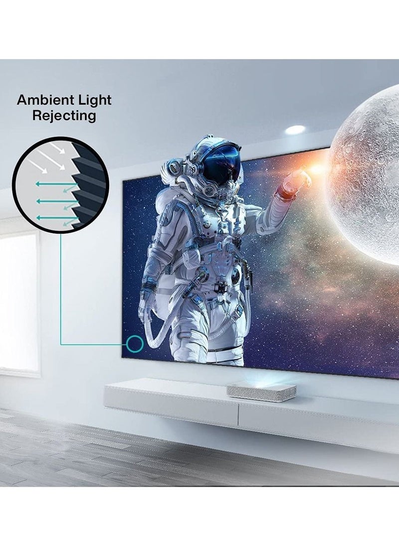 VAVA - ALR Projector Pro Screen 100 Inch 92% Ambient Light 4K UHD Resolution 160° Viewing Angle Home Cinema Movie Compatible With 4K/3D/HD Ultra Short Throw Laser Projector - Image 1