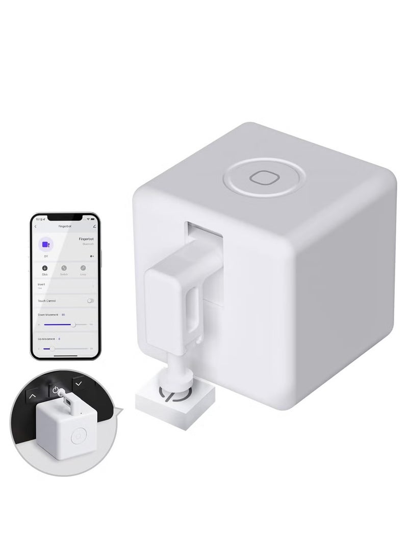 Fingerbot Smart Switch Button Pusher – No-Wiring Bluetooth App Control & Timer Function, Works with FingerBot Hub Mini for Expanded Smart Home Automation - Image 1