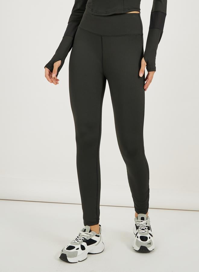 Styli Reflective Stripe Half Zip Up Top & Leggings Set  - Image 5