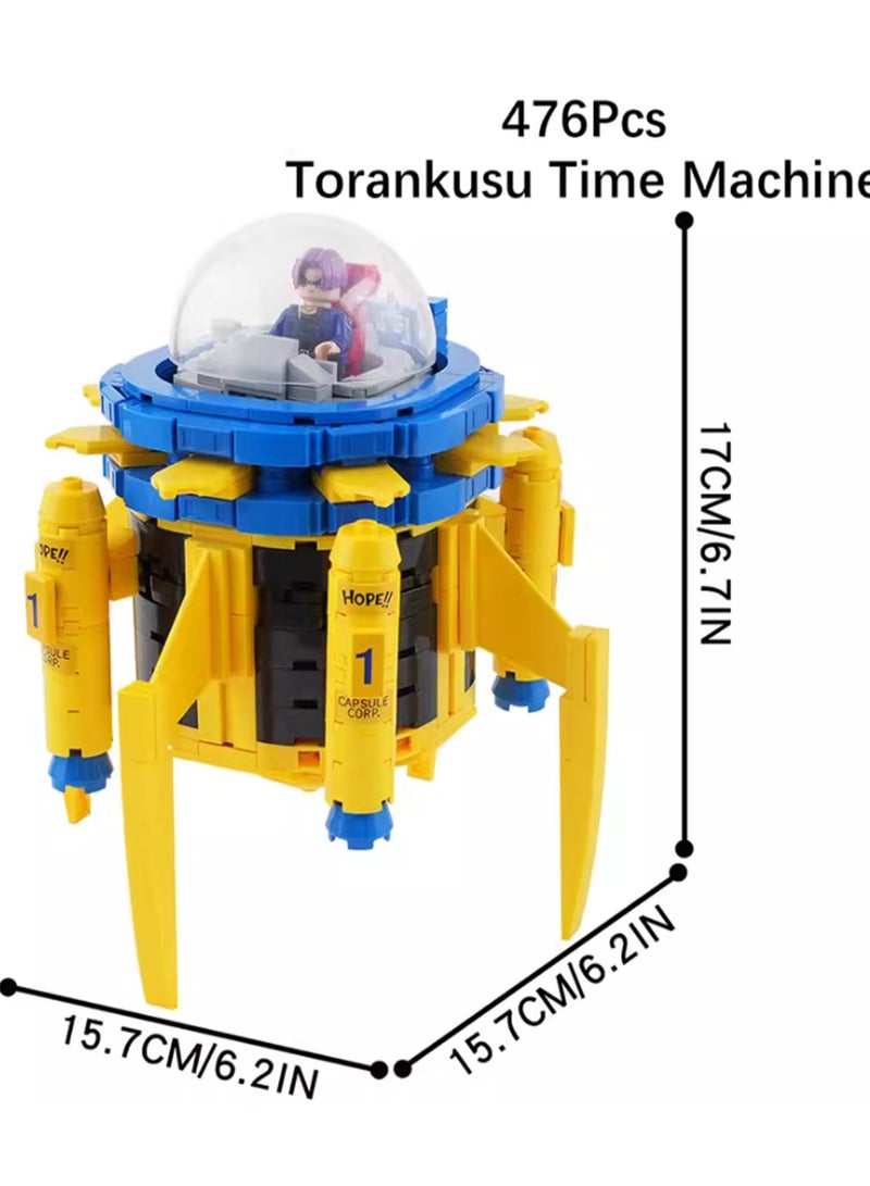 Creative Film, Television, Game And Animation Series Small Particle Assembly Building Blocks Assembly Model Ornaments (Trunks Time Machine + Doll 476Pcs)  - Image 2