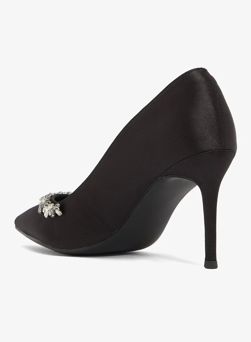 Ella Limited Edition Jewel Embellished Satin Pumps
