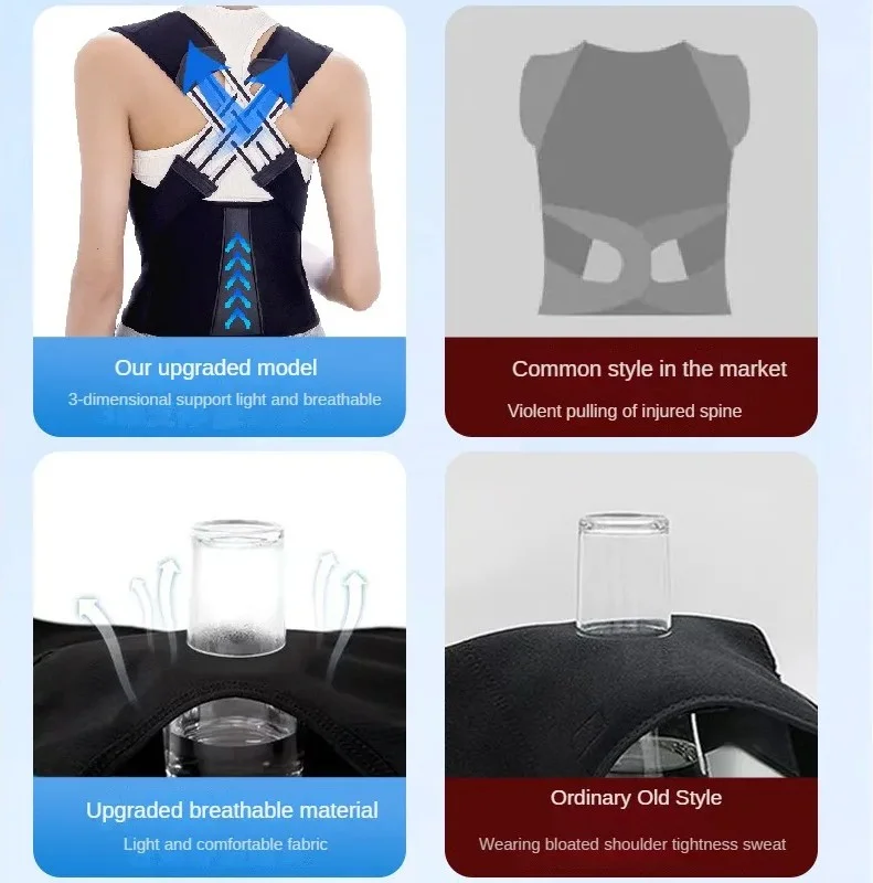 Sogex Upright Posture Corset Shoulder Back Corset Anti-Hunchback Athlete Upright Posture Corset