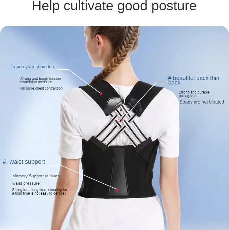 Sogex Upright Posture Corset Shoulder Back Corset Anti-Hunchback Athlete Upright Posture Corset