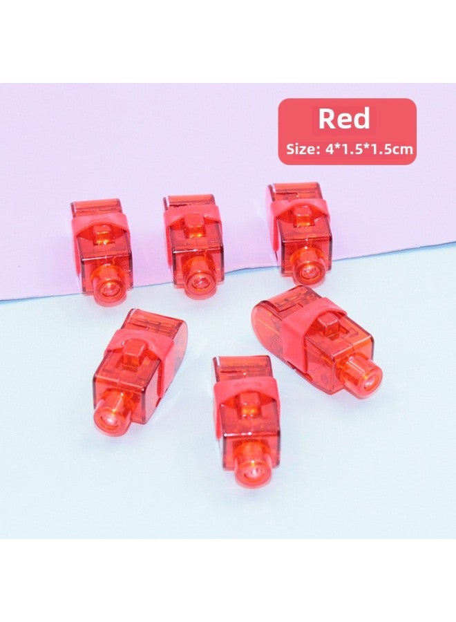 Finger Lights LED Luminous Toys Nightclub Concert Cheer Colorful Laser Flash Stall Supply Specials-Color:Red  - Image 1