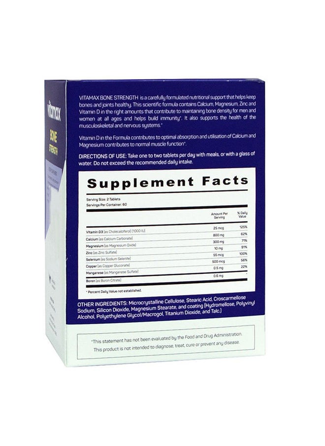 Vitamax Bone Strength 60 Tablets  - Image 3