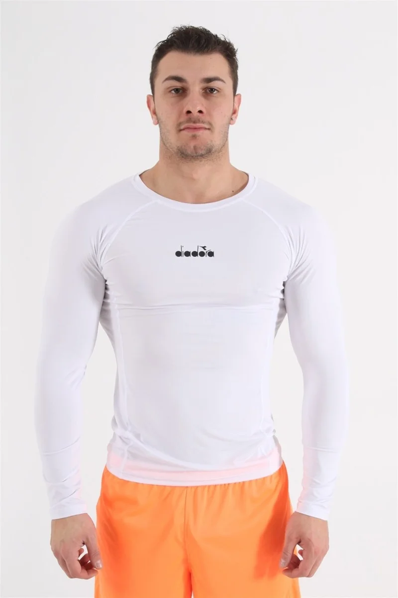 ديادورا Pro - Men's White Tight Cut Long Sleeve Underwear - 1140051