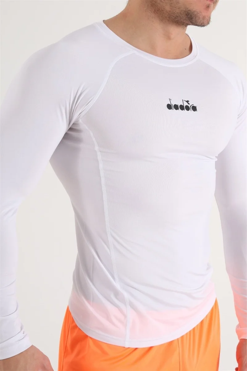 ديادورا Pro - Men's White Tight Cut Long Sleeve Underwear - 1140051