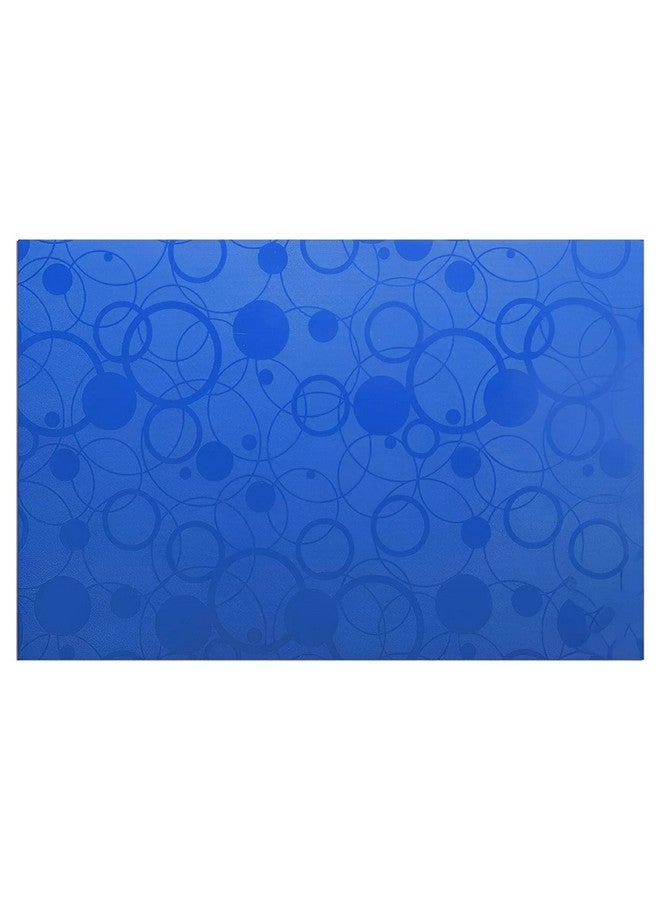Kuber Industries Fridge Mats | PVC Circle Print | Mat for Refrigerator | Refrigerator Mat | Placemats for Kitchen | Shelf Liner Mat | Set of 12 | Blue - Image 2