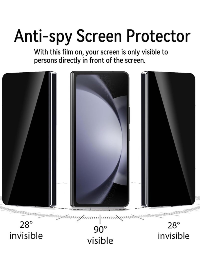 [2 Pack] Anti-Spy Privacy Tempered Glass Screen Protector For Samsung Galaxy Z fold 6  - Image 2