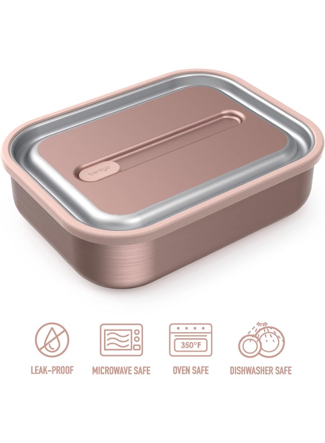 Stainless Steel Leak Proof Lunch Box - Rose Gold